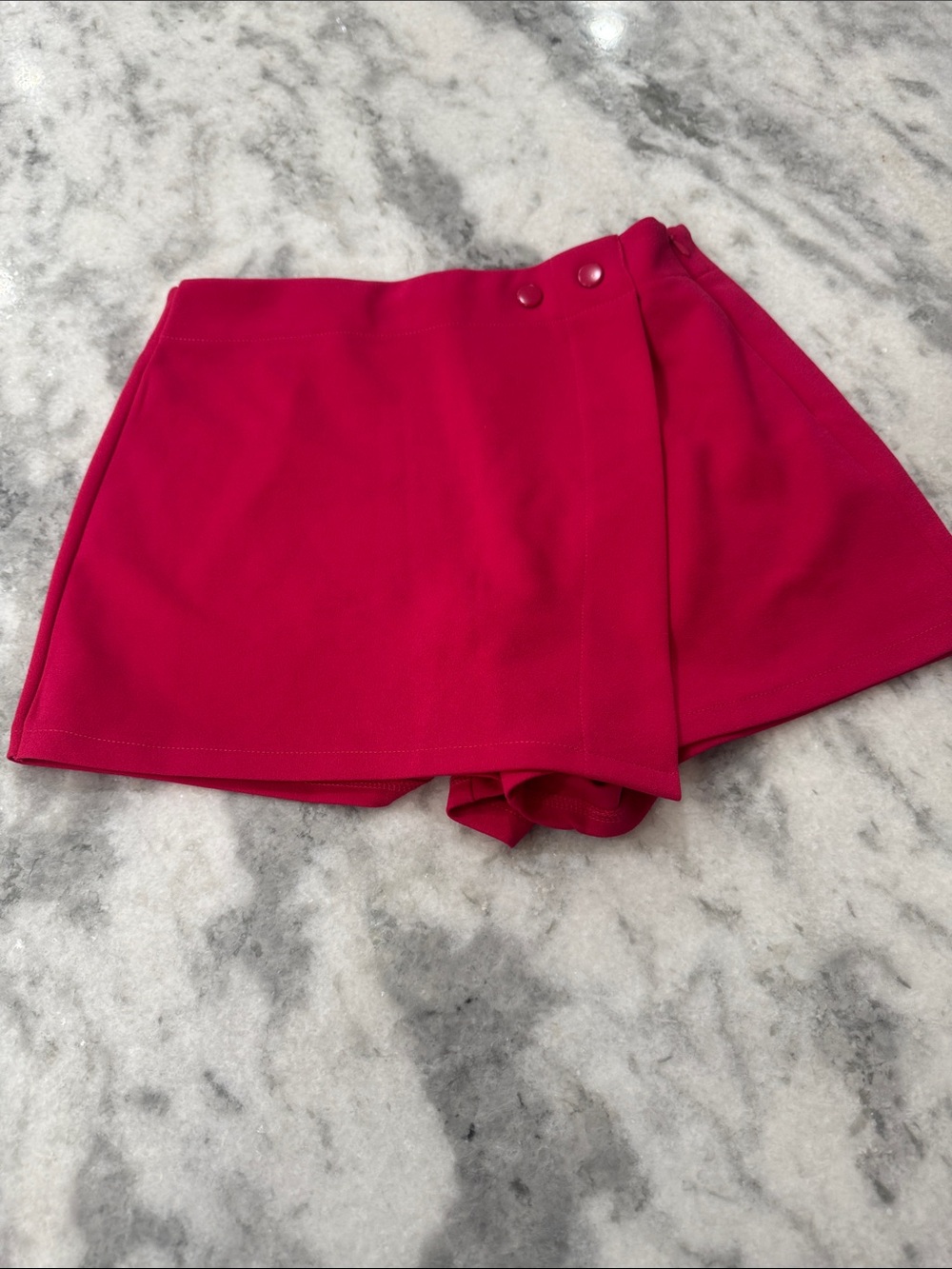 Sincerely Jules Hot Pink Skort with Snap Waist